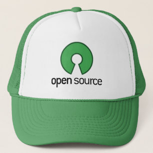 open source groen trucker pet