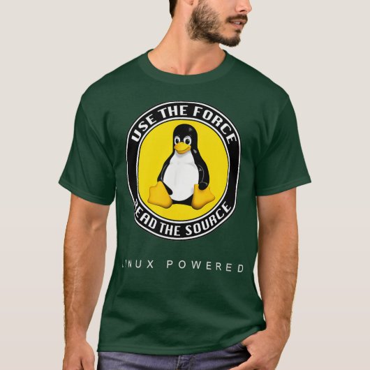 Open Source Linu Tu Penguin T-shirt (Voorkant)