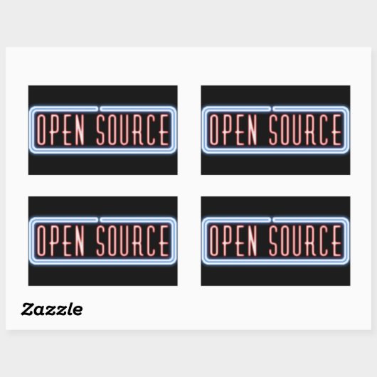 Open Source Neon Sign Sticker (Vel)