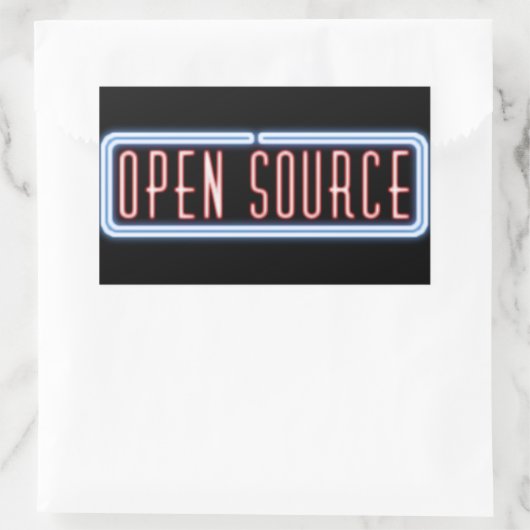 Open Source Neon Sign Sticker (Tas)
