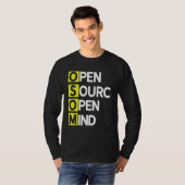 Open Source Open Mind 3 Program Coder Computer Dev T-shirt (Voorkant volledig)