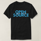 Open Source, Open Mind Light Blue Premium  T-shirt (Design voorkant)