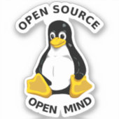 Open Source Open Mind Sticker (Voorkant)