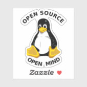 Open Source Open Mind Sticker (Vel)