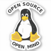 Open Source Open Mind Sticker (Voorkant)