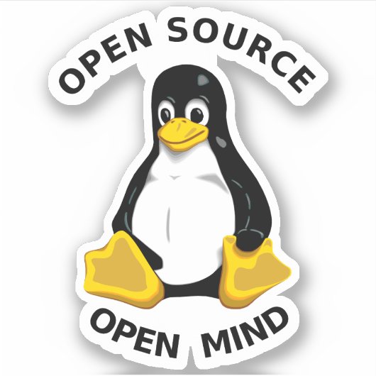 Open Source Open Mind Sticker (Voorkant)