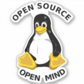 Open Source Open Mind Sticker (Voorkant)