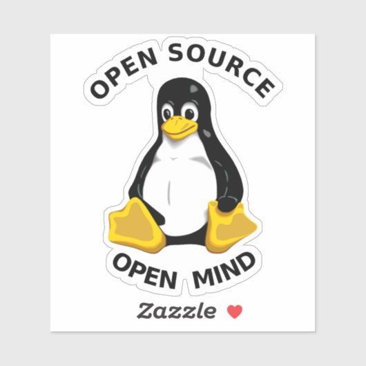Open Source Open Mind Sticker (Vel)
