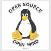 Open Source Open Mind Sticker (Vel)
