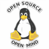 Open Source Open Mind Sticker (Voorkant)