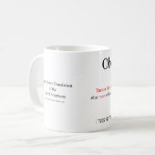 Open Source Translation Obadiah 1:9 Mug Koffiemok (Voorkant links)