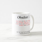 Open Source Vertaling Obadiah 1:12 Mok (Voorkant rechts)