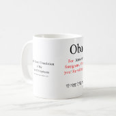 Open Source Vertaling Obadiah 1:15 Mok (Voorkant links)
