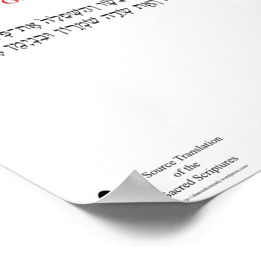 Open Source Vertaling Obadiah 1:19 Poster (Hoek)
