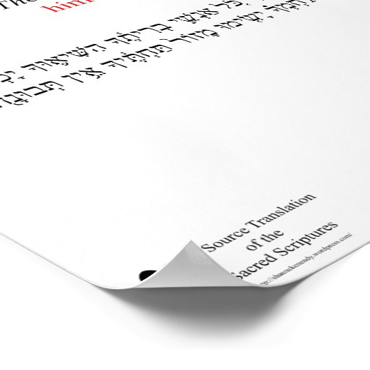 Open Source Vertaling Obadiah 1:7 Poster (Hoek)