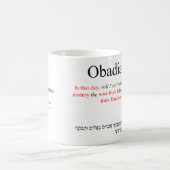 Open Source Vertaling Obadiah 1:8 Mok (Center)