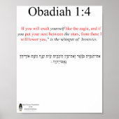 Open Source Vertaling Obadja 1:4 Poster (Voorkant)