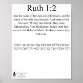 Open source vertaling Ruth 1:2 Poster (Voorkant)