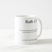 Open source vertaling Ruth 1:3 Mok (Voorkant rechts)