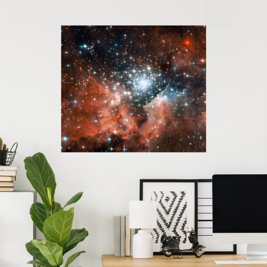 Open Star Cluster NGC 3603 Poster (Thuiskantoor)