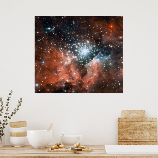 Open Star Cluster NGC 3603 Poster (Keuken)
