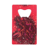 Open Sterrennacht met Bull Red Creditkaart Flessenopener (Voorkant)