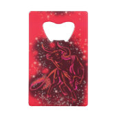 Open Sterrennacht met Bull Red Creditkaart Flessenopener (Achterkant)