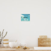 open teken poster op blauwe hemelfoto kunst (Keuken)