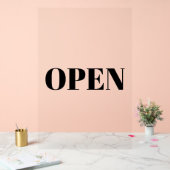 Open Teken Typografie Minimalistisch Zwart Groot Acryl Bord (Huwelijk)