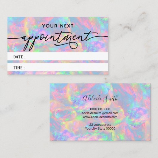 open textuurkaart visitekaartje (Voorkant / Achterkant)