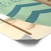 Open Tiki Bar Exotisch Luau Vrijgezellenfeest Poster (Hoek)