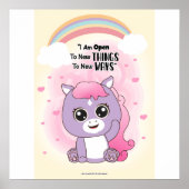 Open to new things wall art poster (Voorkant)