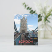 Open Tower Bridge London UK briefkaart (Staand voorkant)