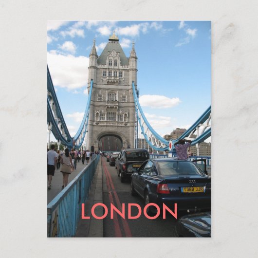 Open Tower Bridge London UK briefkaart (Voorkant)