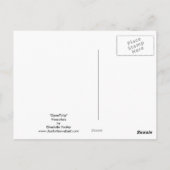 Open Tulp Art Flower Art Reproduction Briefkaart (Achterkant)