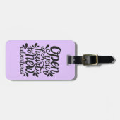 Open uw hart voor nieuwe avonturen bagagelabel (Voorkant horizontaal)