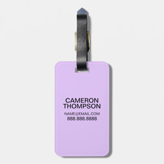 Open uw hart voor nieuwe avonturen bagagelabel (Achterkant verticaal)