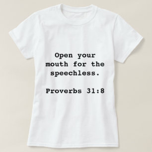 Open uw mond voor het sprakeloze T-shirt van de vr