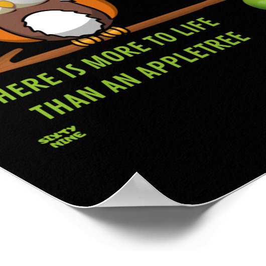 "OPEN UW OGEN EN JE ZULT ZIEN" grappig Poster (Hoek)