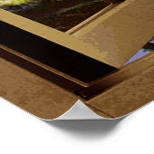 Open Venster op Mt. Rainier Poster (Hoek)