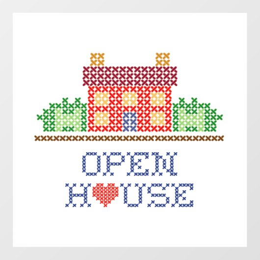 Open venster vastklampen raamsticker (Vel)