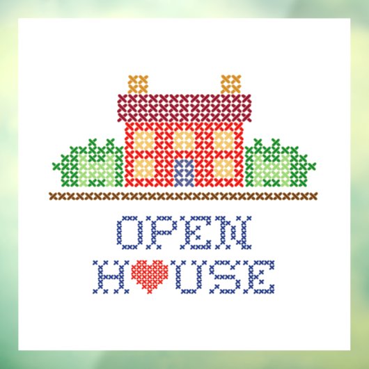 Open venster vastklampen raamsticker (Vel 3)