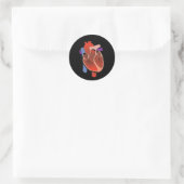 Open verwarmd ronde sticker (Tas)
