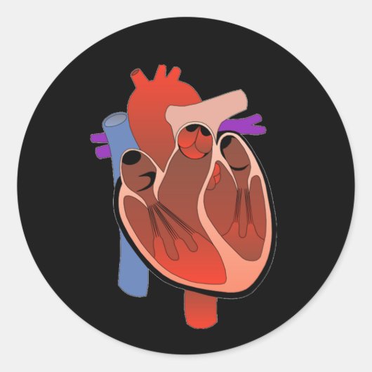 Open verwarmd ronde sticker (Voorkant)