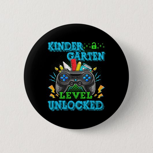 Open videogame op kinderniveau Terug naar Sch Ronde Button 5,7 Cm (Voorkant)