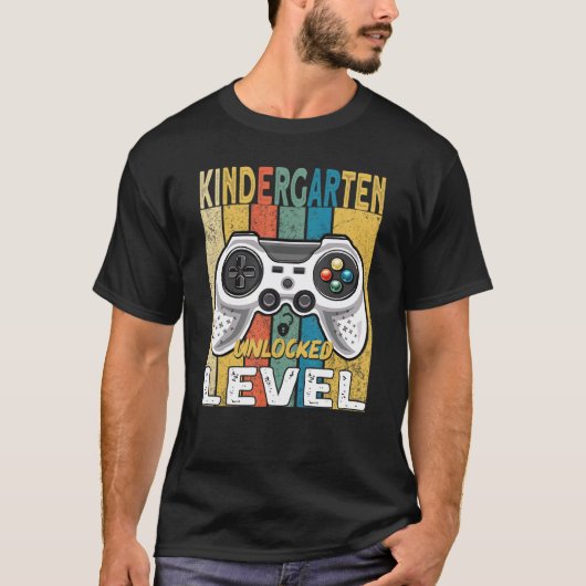 Open videogame op kinderniveau terug naar Sch T-shirt (Voorkant)