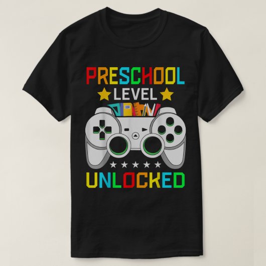 Open videogame op voorschoolniveau Terug naar scho T-shirt (Design voorkant)