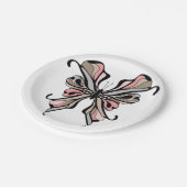 Open vlinder papieren bordje (Gekanteld)