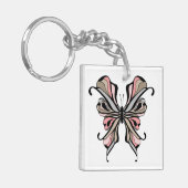 Open vlinder sleutelhanger (Voorkant Links)