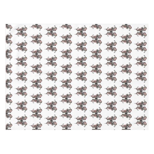 Open vlinder tafelkleed (Voorkant (Horizontaal))